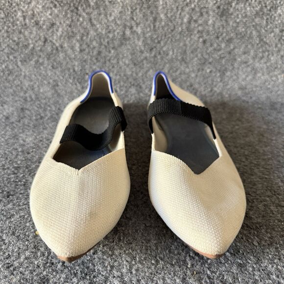The Penny Loafer in Blue Raffia-Knit for Women | Rothy Rothy’s Knit Flats Elastic Strap Beige Blue Black Slip-On Women\'s US 9